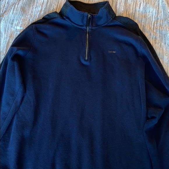 calvin klein zipper sweater